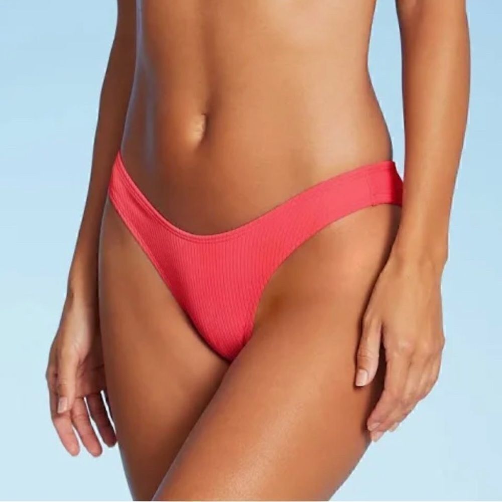 Xhilaration Bright Coral Swim Bottoms XL or 1X NWOT / NWT